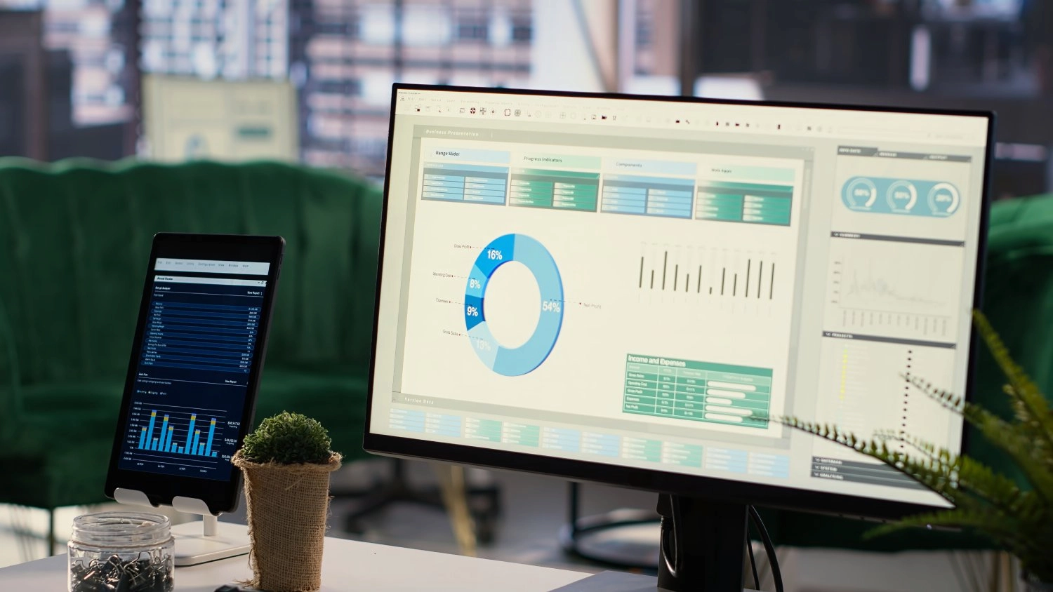 Geavanceerd dashboard met tijdanalyse en productiviteitsgrafieken